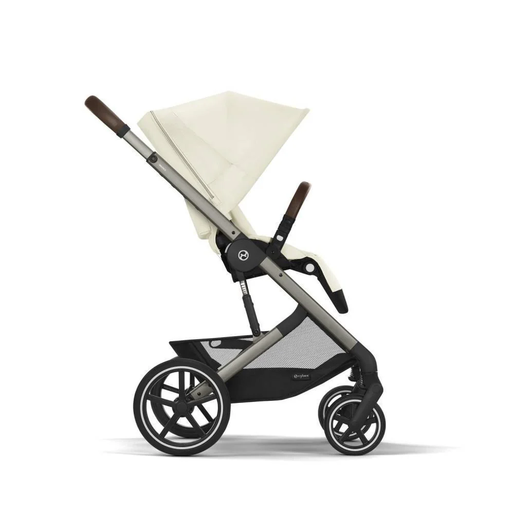 Pack Cybex Balios S Lux TPE Seashell Beige + Alcofa S Lux Seashell Beige + Adaptadores + Cloud G i-Size Fog Grey 40-87cm - Image 5