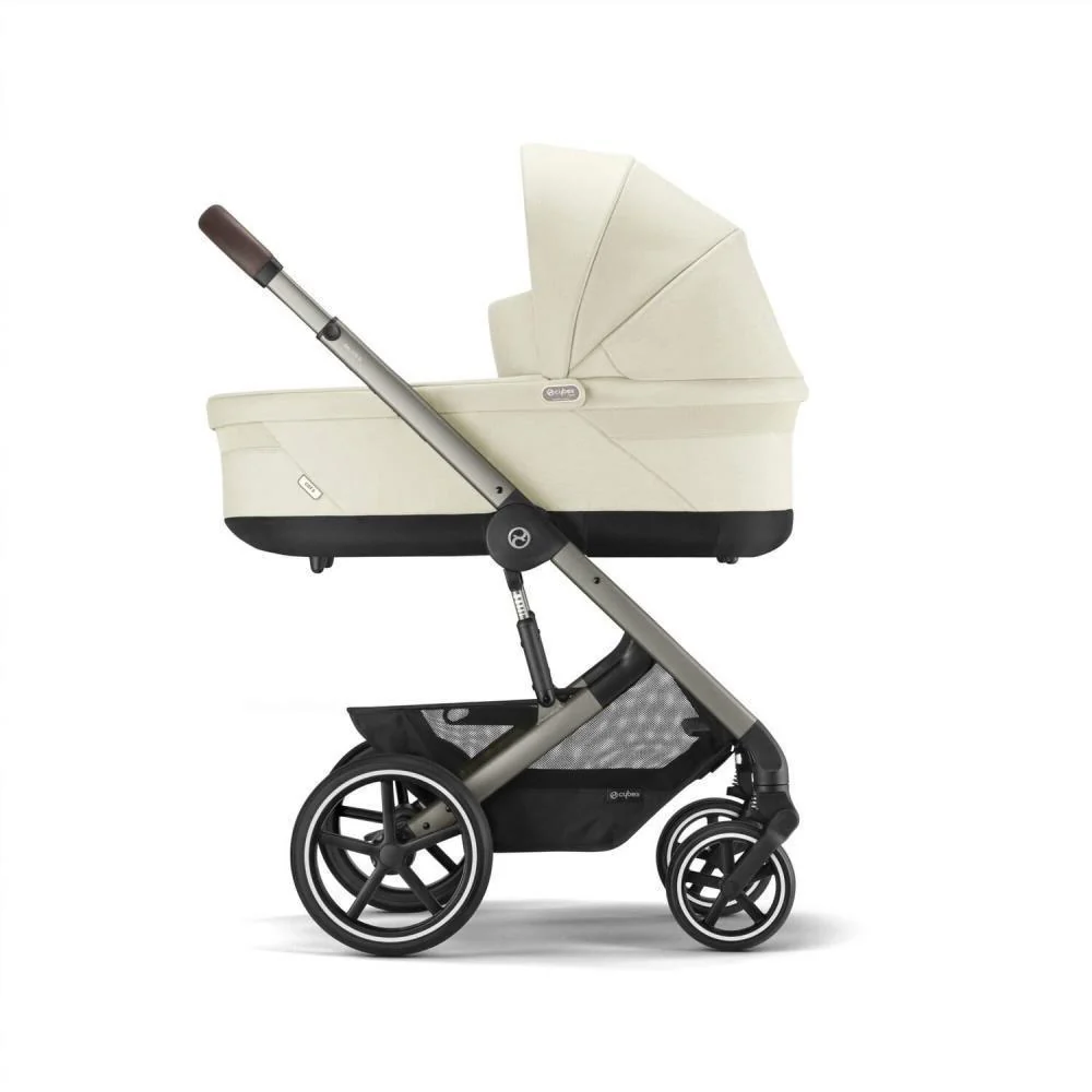 Pack Cybex Balios S Lux TPE Seashell Beige + Alcofa S Lux Seashell Beige + Adaptadores + Cloud G i-Size Fog Grey 40-87cm - Image 8