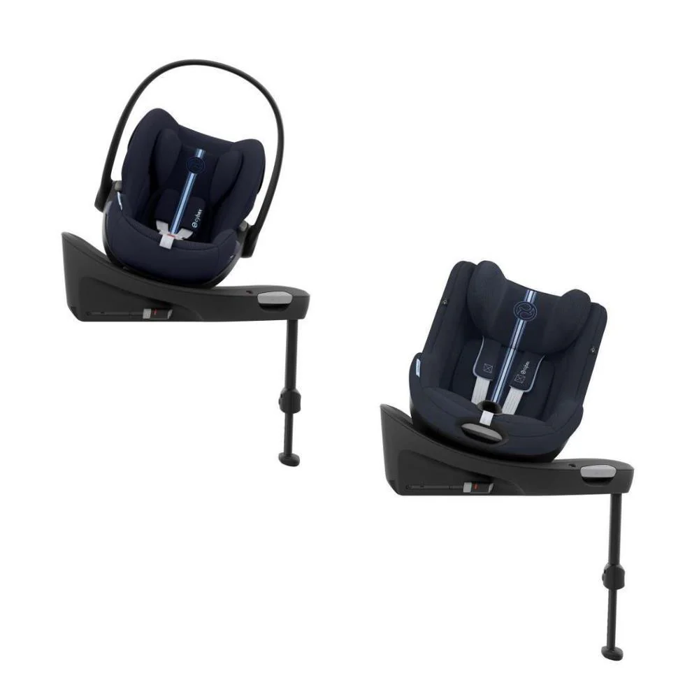 Pack Cybex Cloud G i-Size Plus Ocean Blue 40-87cm+ Sirona G i-Size Plus Ocean Blue 61-105 cm  (Coleção 2024) + Base Isofix G i-Size - Image 2