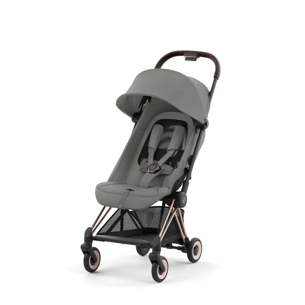 Pack Cybex Coya Rosegold Mirage Grey + Barra de Apoio de Braços Dark Brown - Image 7