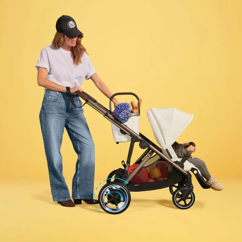 Pack Cybex e-Gazelle S TPE Moss Green + Cloud G i-Size Plus Moon Black 40-87 cm + Adaptadores + Base Isofix G i-Size - Image 21