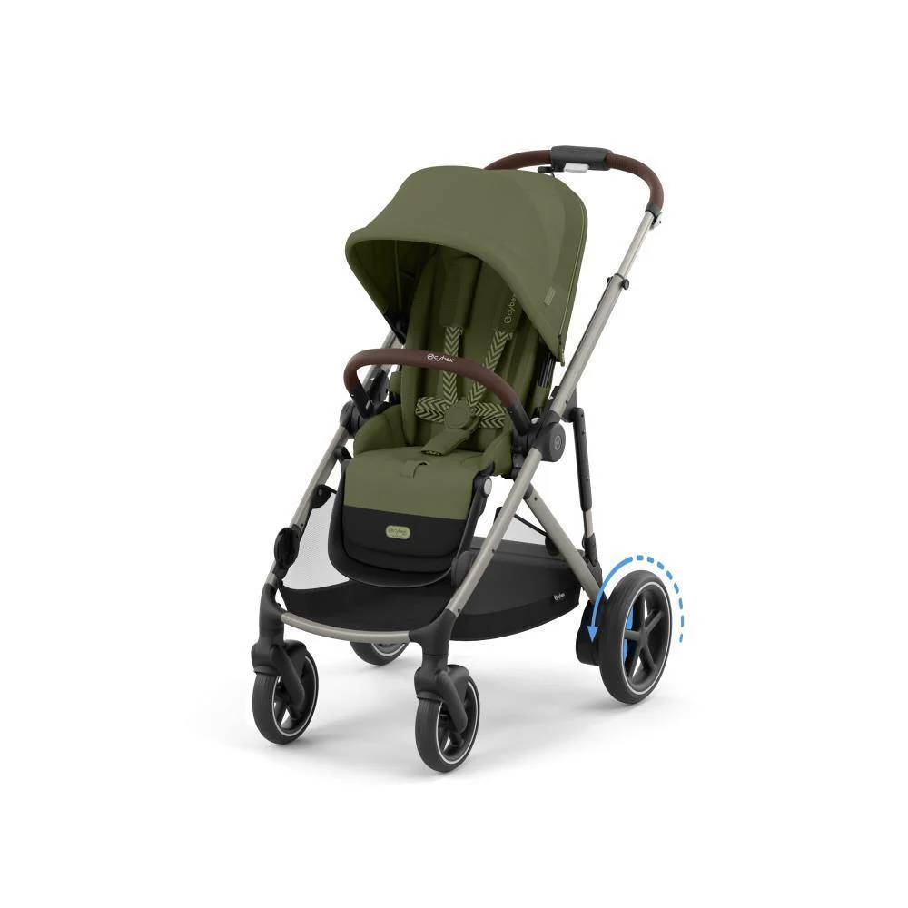 Pack Cybex e-Gazelle S TPE Moss Green + Cloud G i-Size Plus Moon Black 40-87 cm + Adaptadores + Base Isofix G i-Size - Image 3