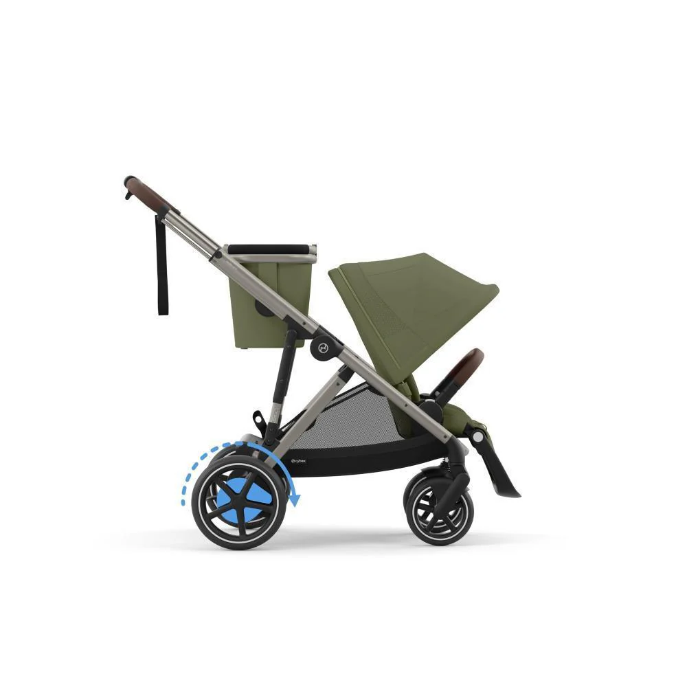 Pack Cybex e-Gazelle S TPE Moss Green + Cloud G i-Size Plus Moon Black 40-87 cm + Adaptadores + Base Isofix G i-Size - Image 4
