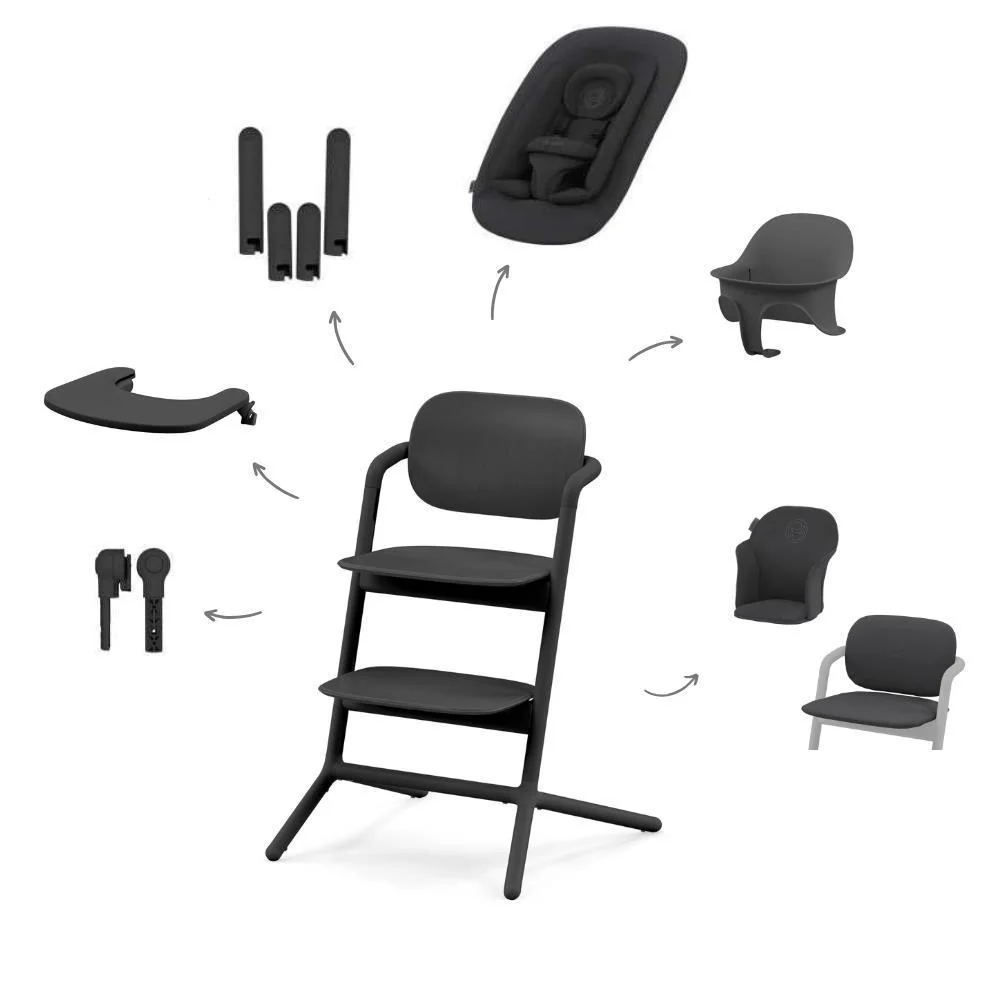Pack Cybex Lemo 4em1 + Redutor Stunning Black