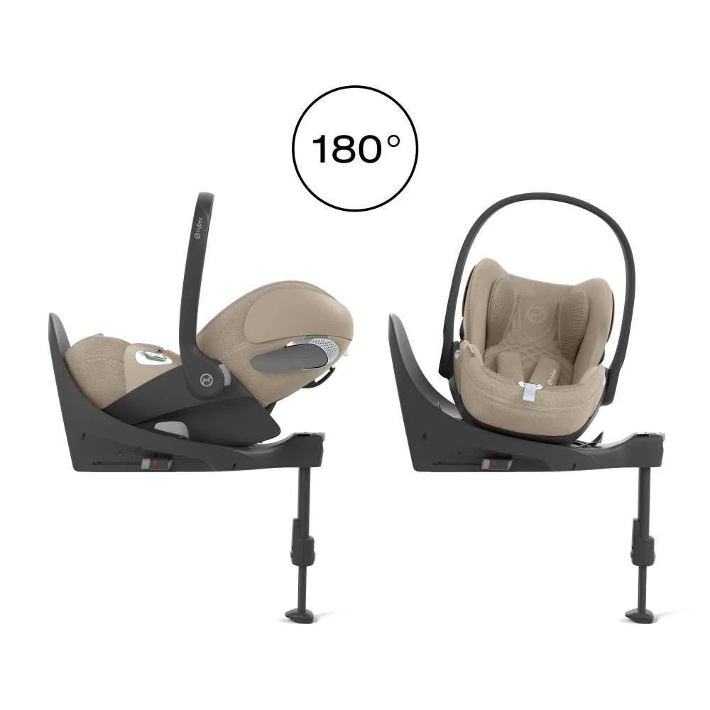 Pack Cybex Platinum Mios Chassis e Assento Chrome Brown + Tecidos Cozy Beige + Cloud T Plus i-Size 45-87cm Cozy Beige + Base Isofix T - Image 9