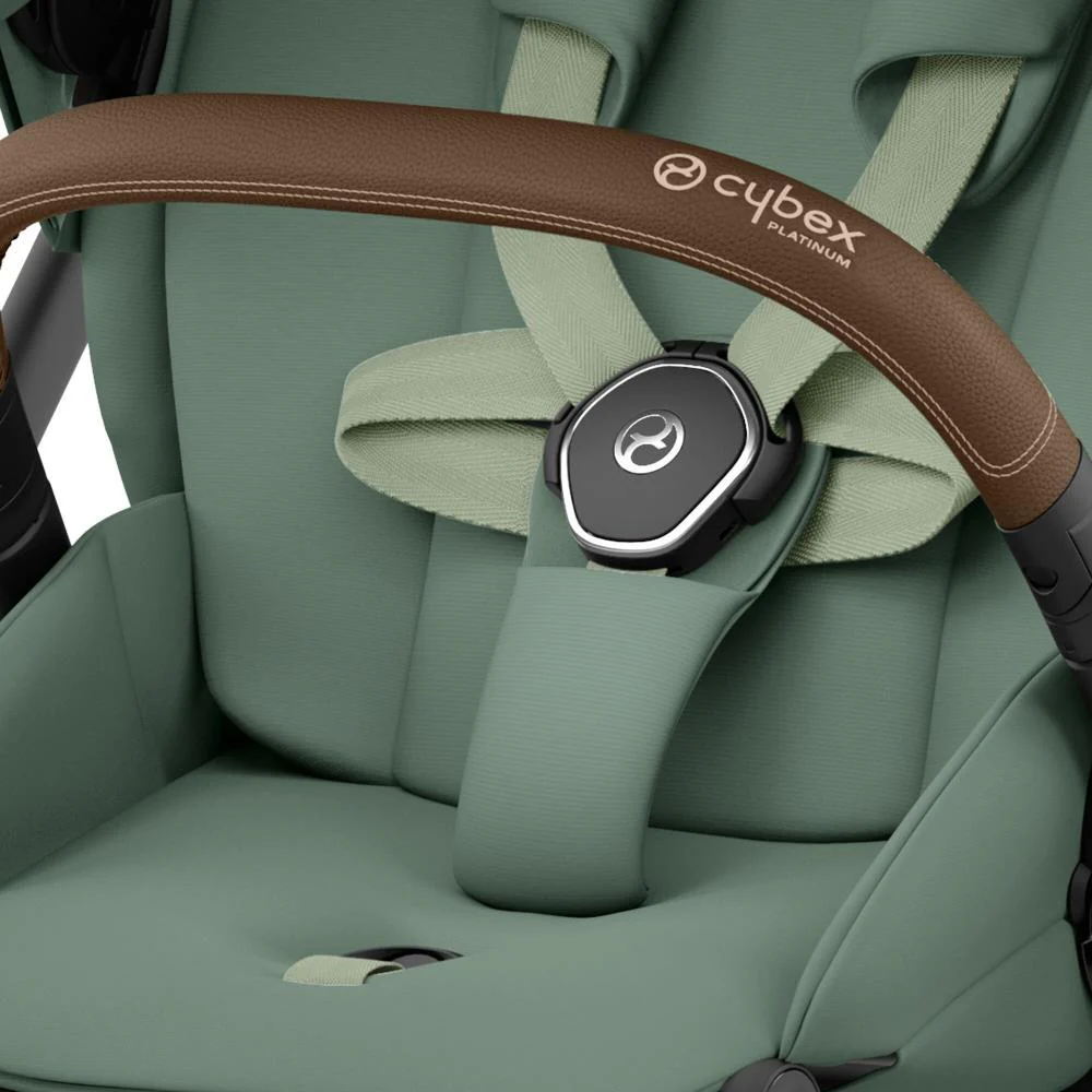Pack Cybex Platinum Mios Chassis e Assento Chrome Brown + Tecidos Leaf Green + Cloud T Plus i-Size 45-87cm Leaf Green + Base Isofix T - Image 10