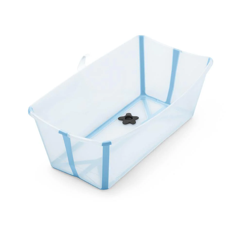 Pack Stokke Banheira Dobrável Flexi Ocean Blue + Assento + Suporte - Image 4