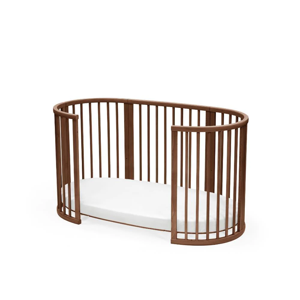 Pack Stokke Cama Sleepi V3 Warm Brown + Colchão + Lençol Ajustável White - Image 7