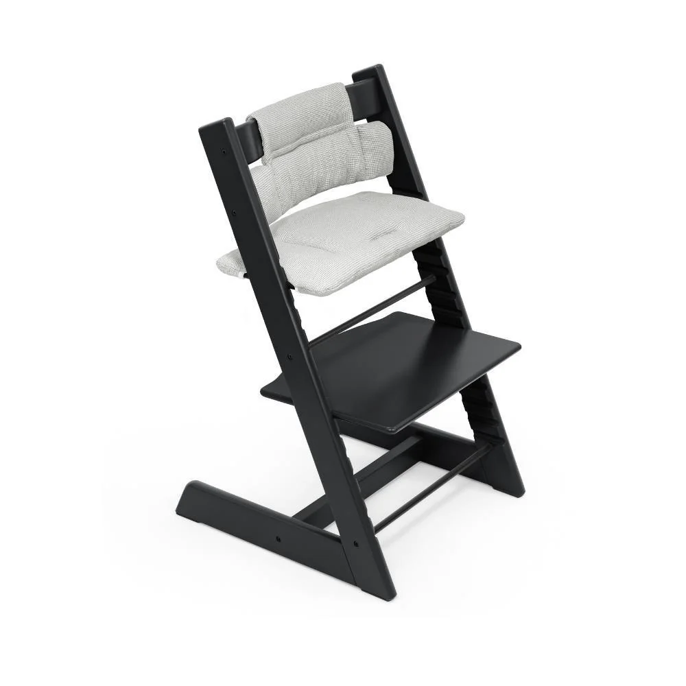 Pack Cadeira da Papa Stokke Tripp Trapp em Madeira + Baby Set² Black + Almofada Clássica Nordic Grey - Image 3