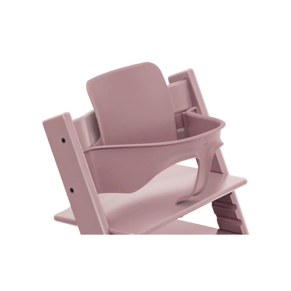 Pack Cadeira da Papa Stokke Tripp Trapp em Madeira + Baby Set² Heather Mauve + Tabuleiro Vanilla White - Image 4