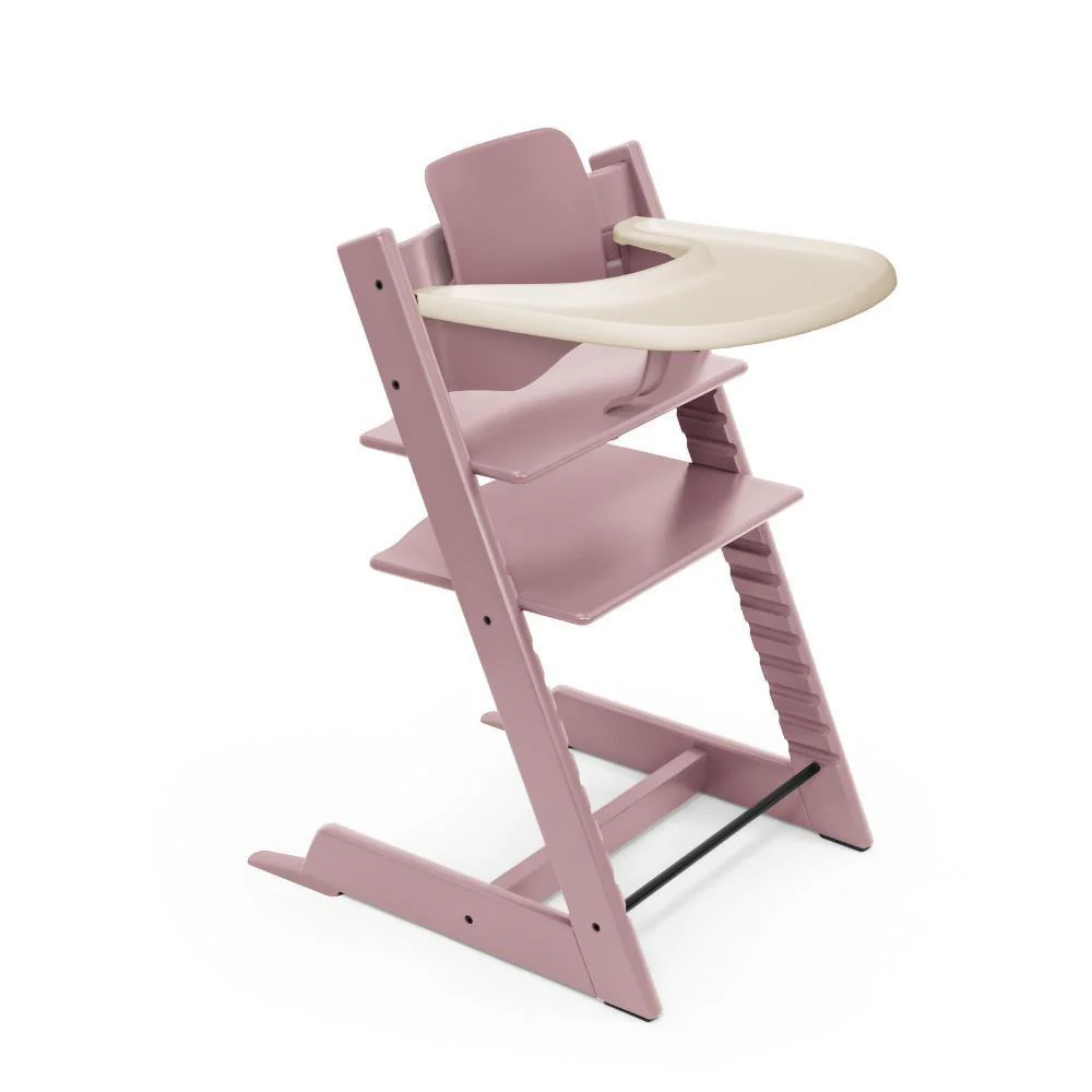 Pack Cadeira da Papa Stokke Tripp Trapp em Madeira + Baby Set² Heather Mauve + Tabuleiro Vanilla White - Image 7