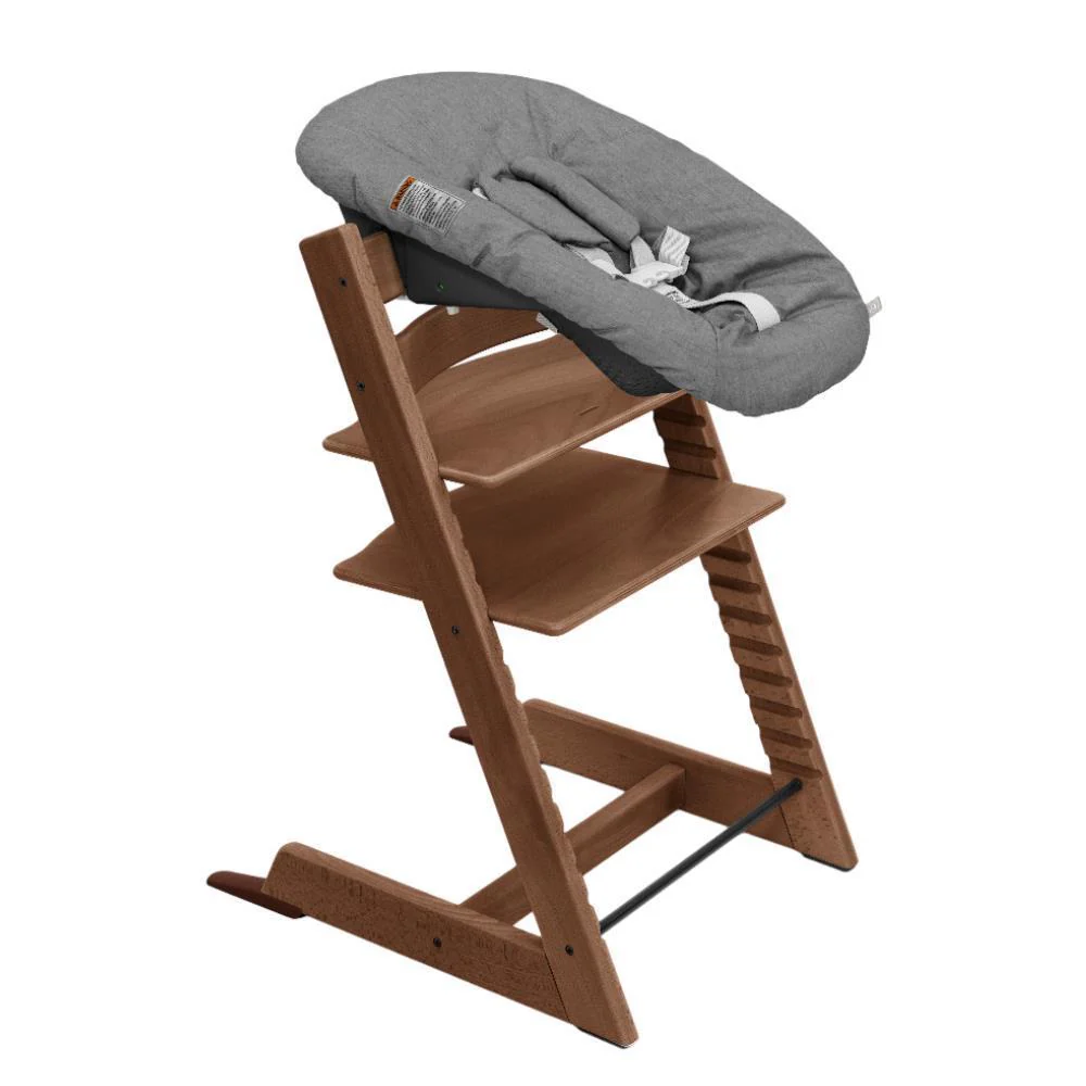 Pack Cadeira da Papa Stokke Tripp Trapp em Madeira + Baby Set² Warm Brown + Newborn Set Anthracite - Image 5