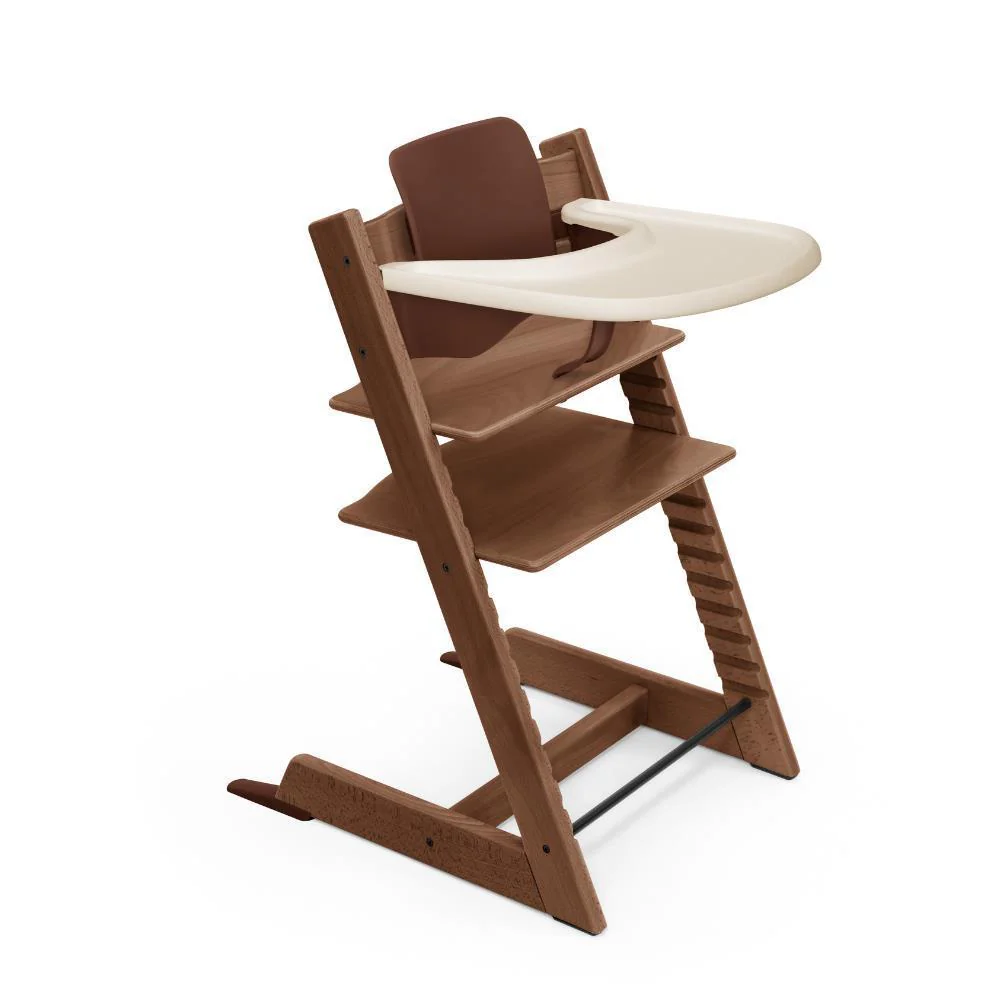 Pack Cadeira da Papa Stokke Tripp Trapp em Madeira  + Baby Set² Warm Brown + Tabuleiro Vanilla White - Image 6