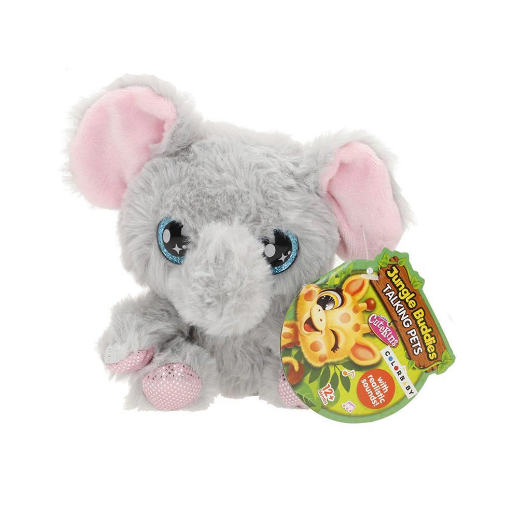 Peluche Cutekins Jungle Buddies com Som 12 cm - Image 5
