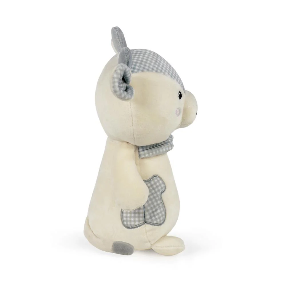 Peluche Pasito a Pasito Cow Little Bloom Grey 24cm - Image 3
