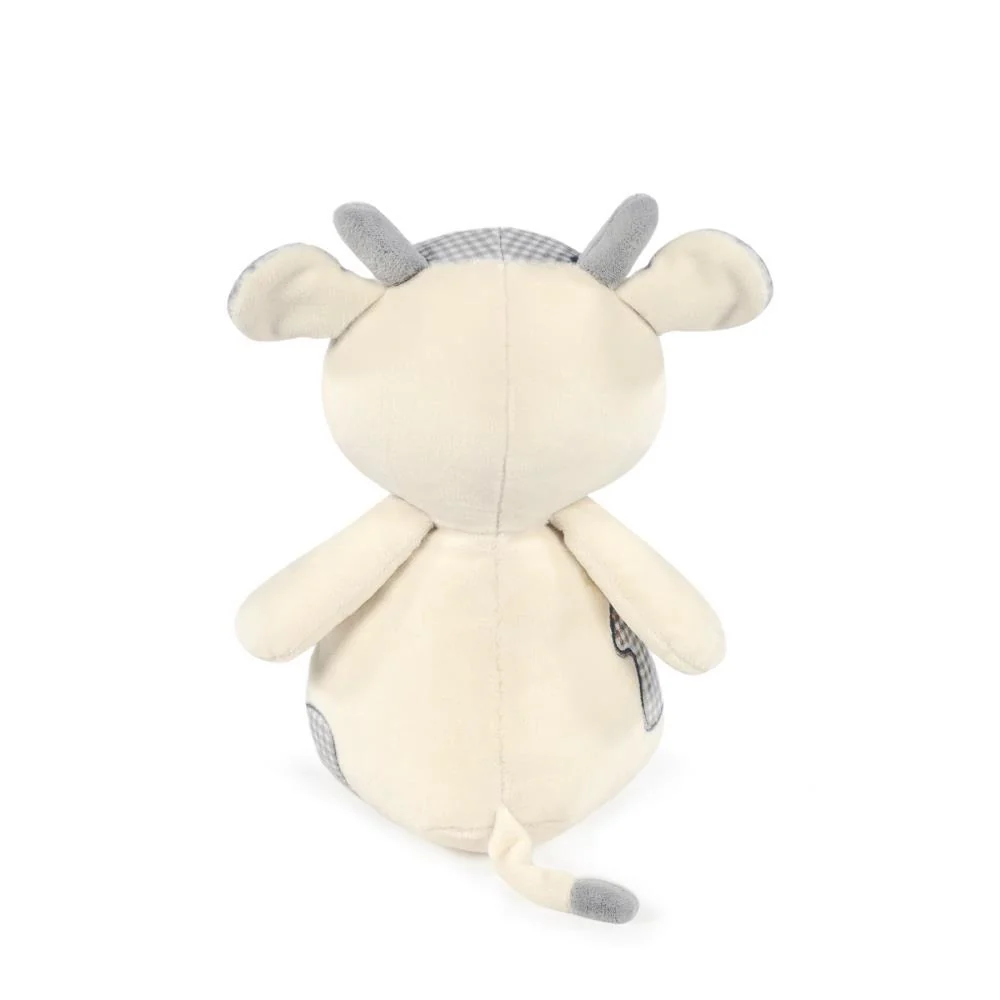 Peluche Pasito a Pasito Cow Little Bloom Grey 24cm - Image 4