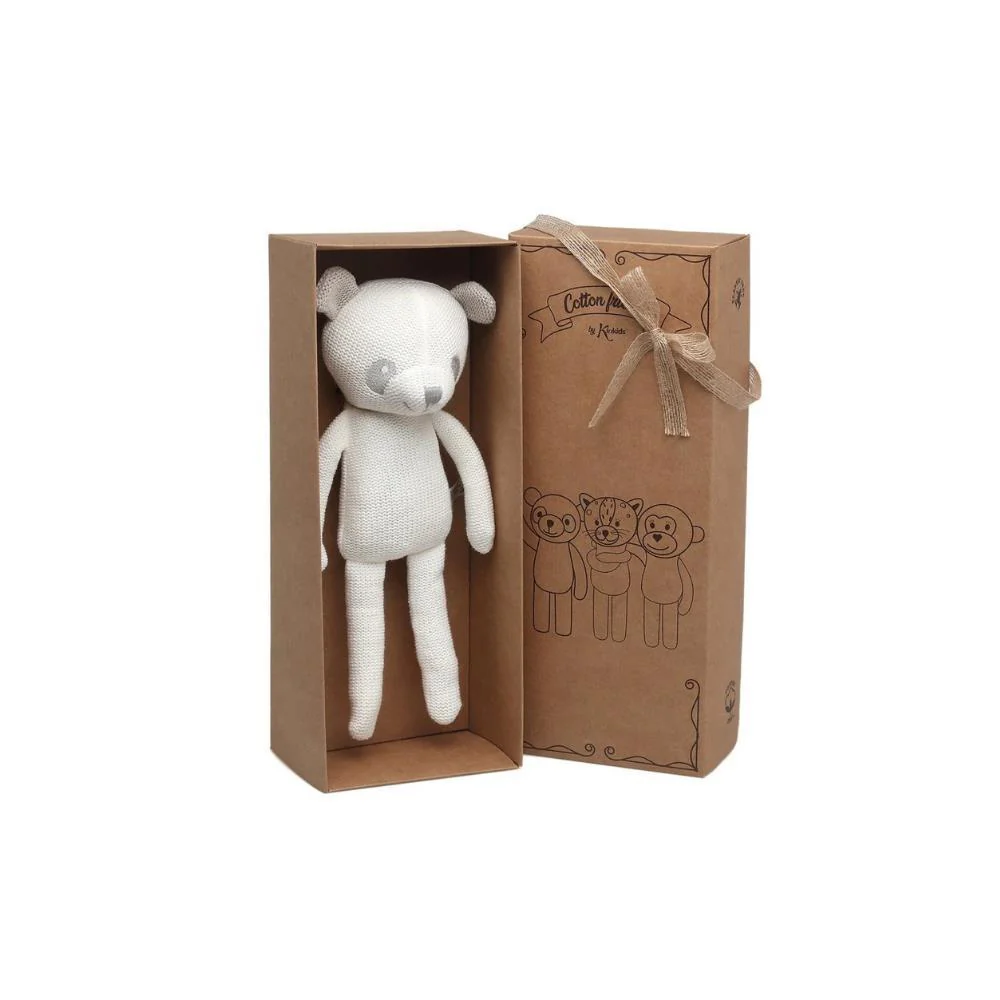 Peluche em Algodão Cotton Friends Urso 30 cm - Image 3