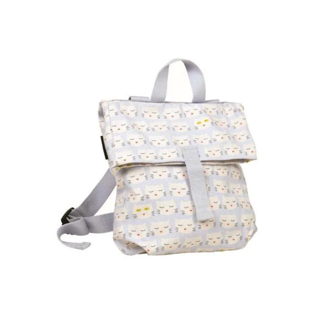 Mini Mochila Petit Jour Roll Top Gatos 30x28cm