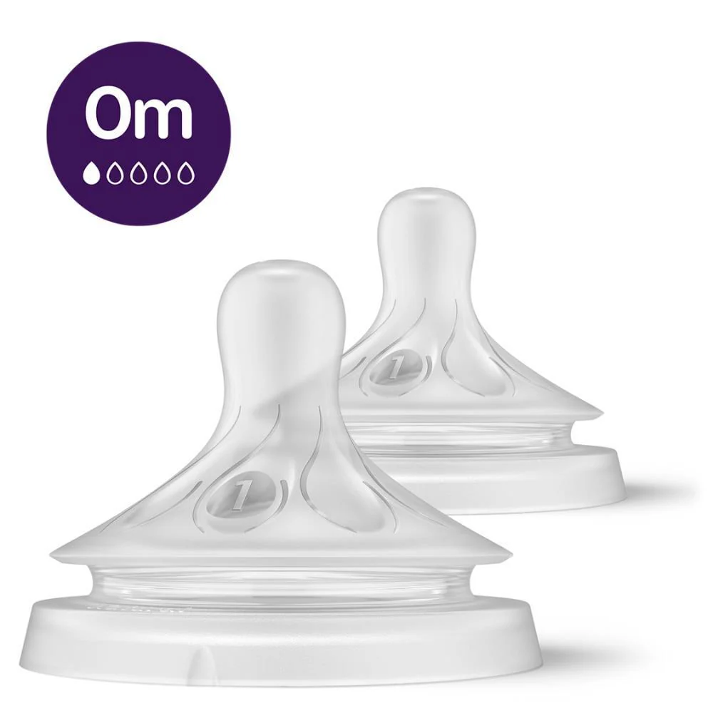 Conjunto de 2 Tetinas Philips Avent Natural Response T1 (0m)