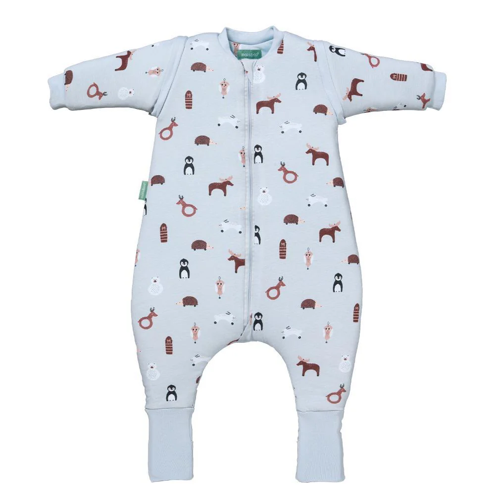 Saco de Dormir/Pijama com Mangas e Meias Molis&Co Winter Animals 3A Tog 2.5