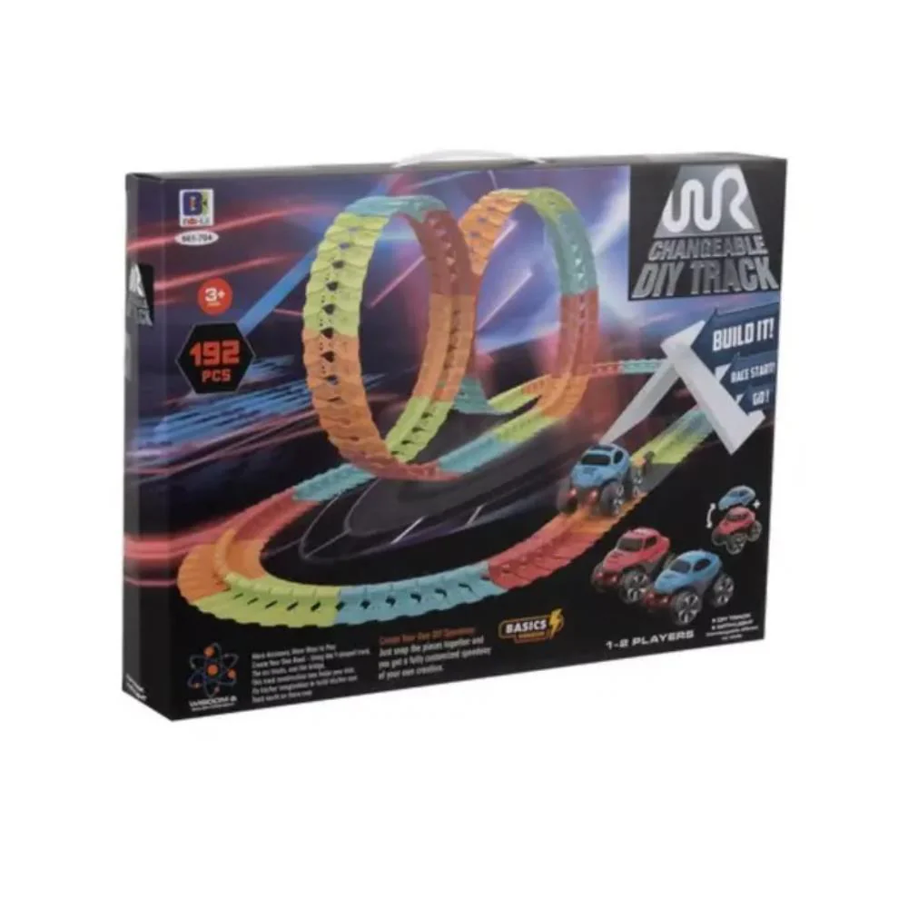 Pista de Construção Flexível com Carro Led 192 Peças - Image 2