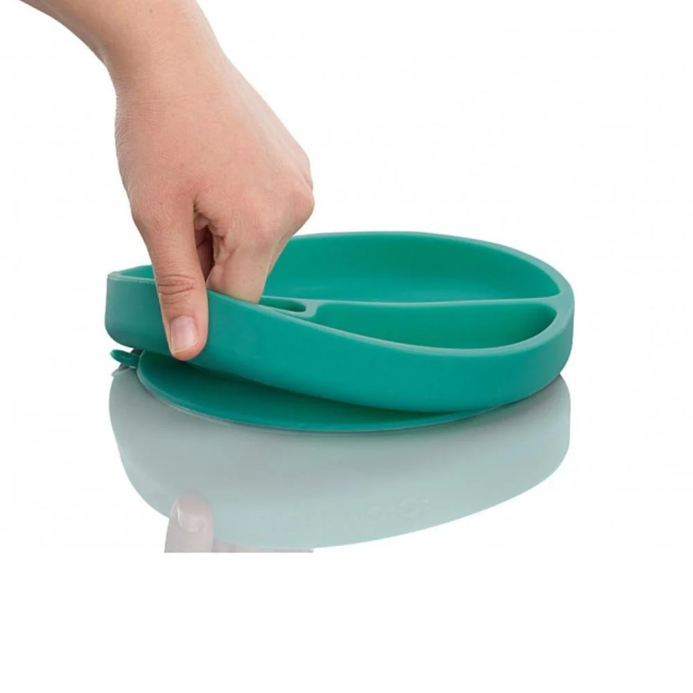 Prato em Silicone com Divisórias Minikoioi Verde - Image 2