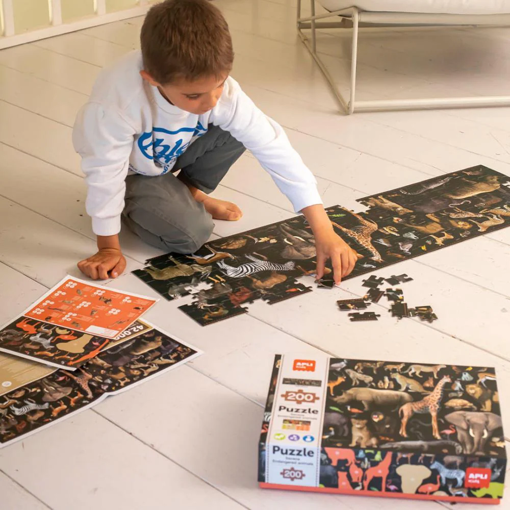 Puzzle Animais em Extinção Savana 200 Peças - Image 2