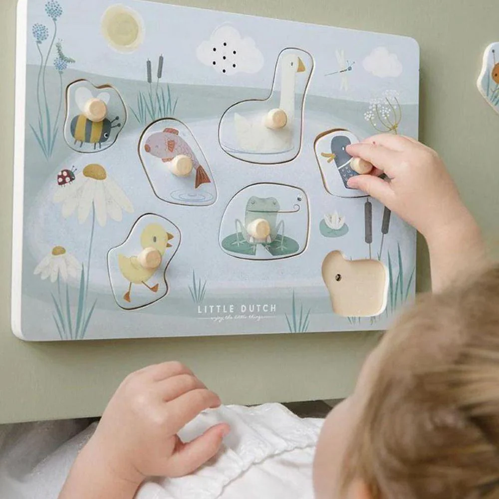 Puzzle com Som em Madeira Little Goose - Image 2