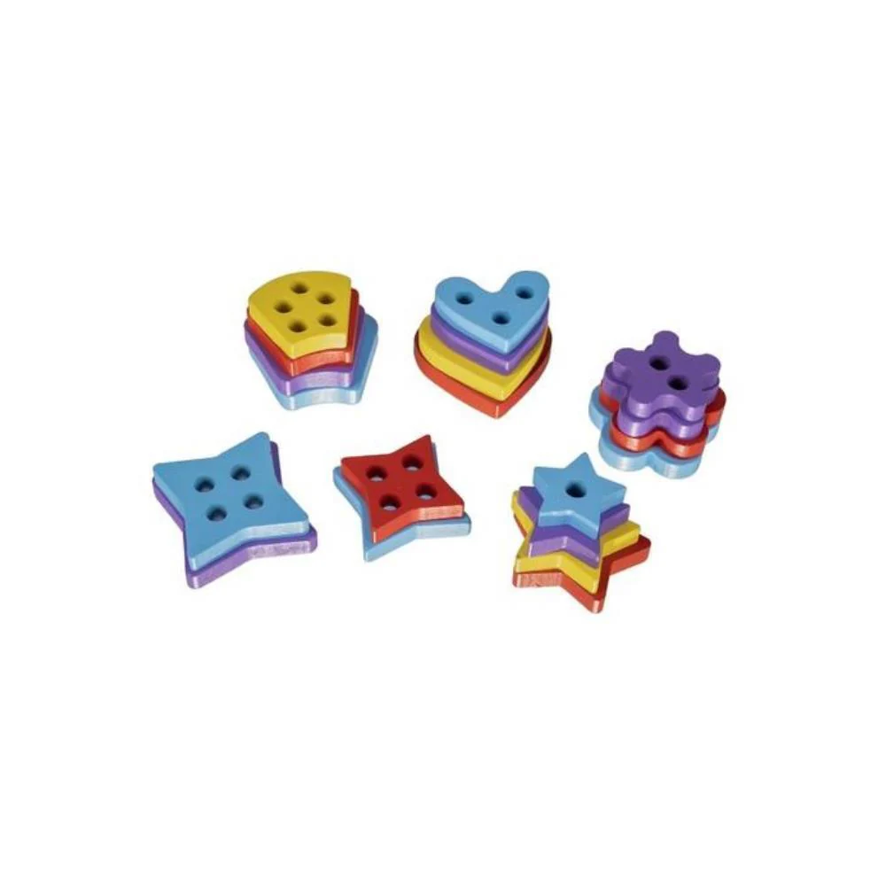 Puzzle de Formas e Jogo Pesca em Madeira - Image 4