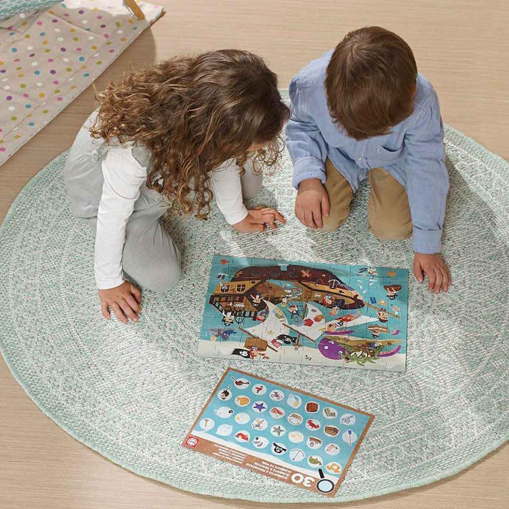 Puzzle Educa Detetive Barco Pirata 50 Peças - Image 3
