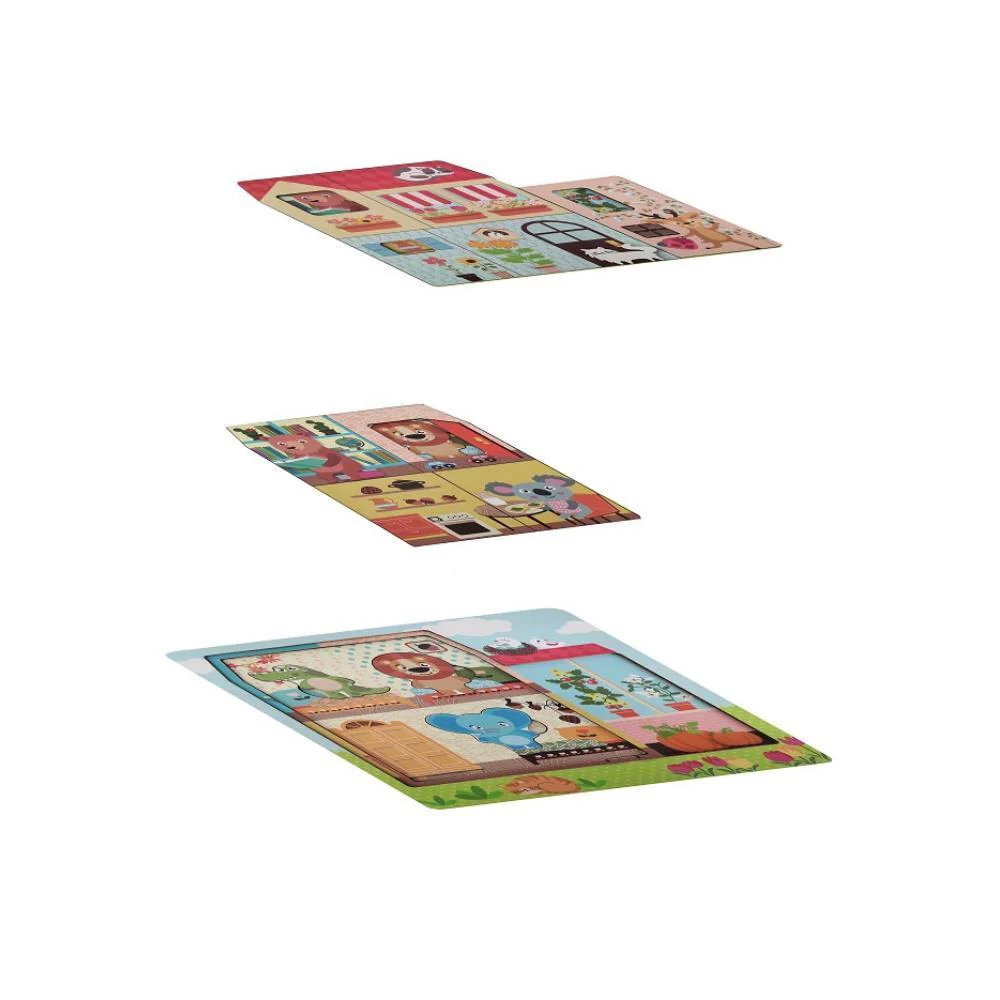 Puzzle Magni Casa em 3 Camadas em Madeira - Image 3
