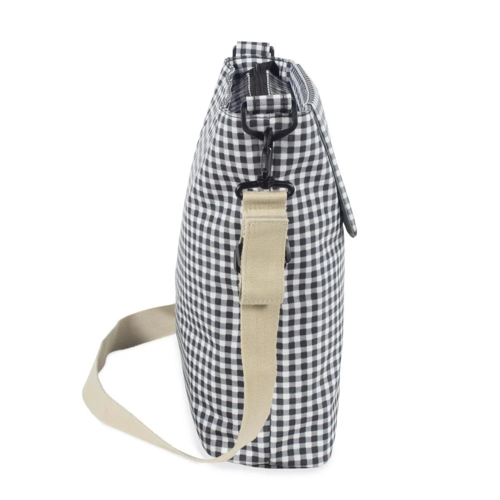 Saco com Muda Fraldas Walking Mum I Love Vichy Preto - Image 4