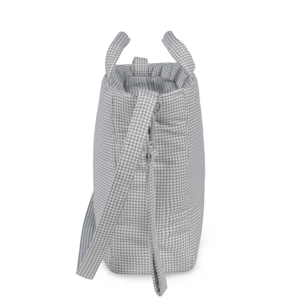Saco com Muda Fraldas Pasito a Pasito Little Bloom Vichy Grey - Image 5