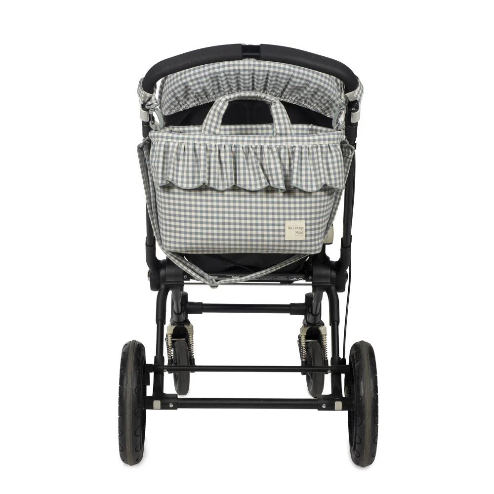 Saco com Muda Fraldas Walking Mum Praliné Vichy Matcha - Image 13
