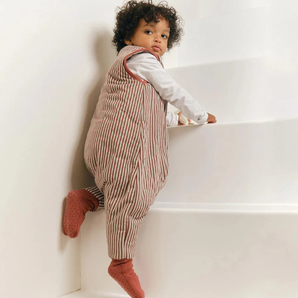 Saco de Dormir/Pijama com Meias Molis&Co Burgundy Stripes 2A Tog 2.5 - Image 6