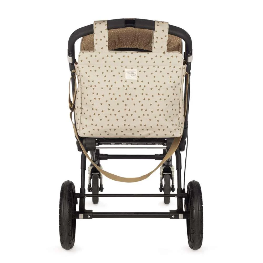 Saco com Muda Fraldas Walking Mum Hearts Poppy Cinnamon - Image 11