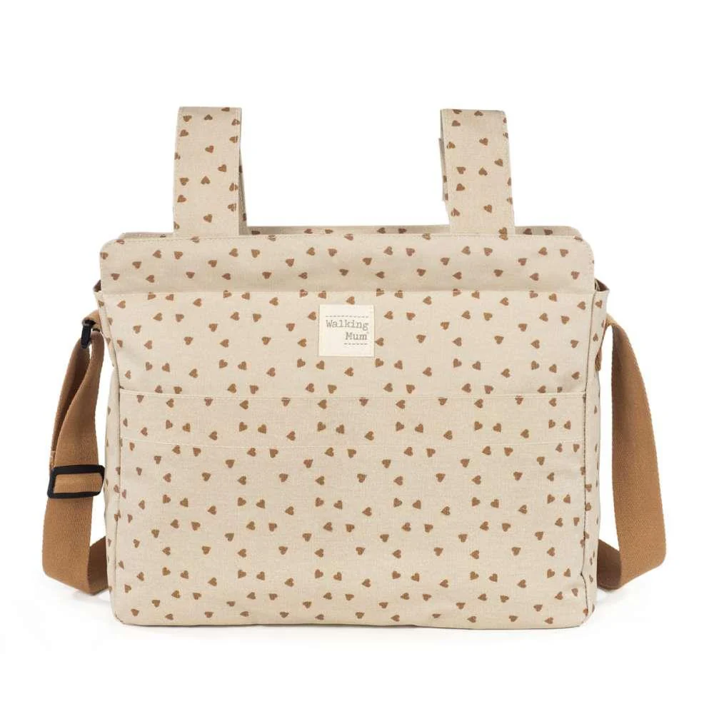 Saco com Muda Fraldas Walking Mum Hearts Poppy Cinnamon - Image 2