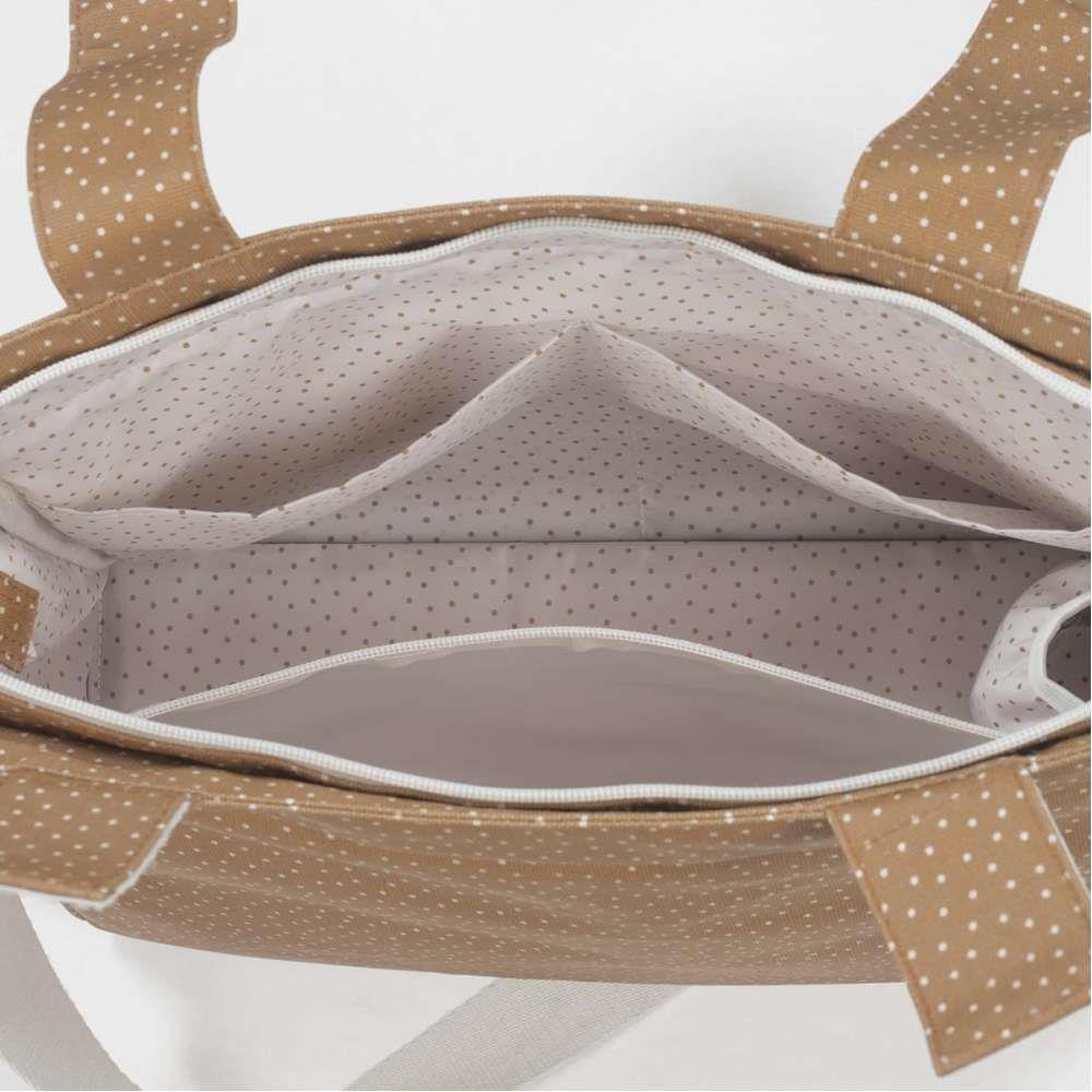 Saco com Muda Fraldas Walking Mum Polka Dot Poppy Cinnamon - Image 7