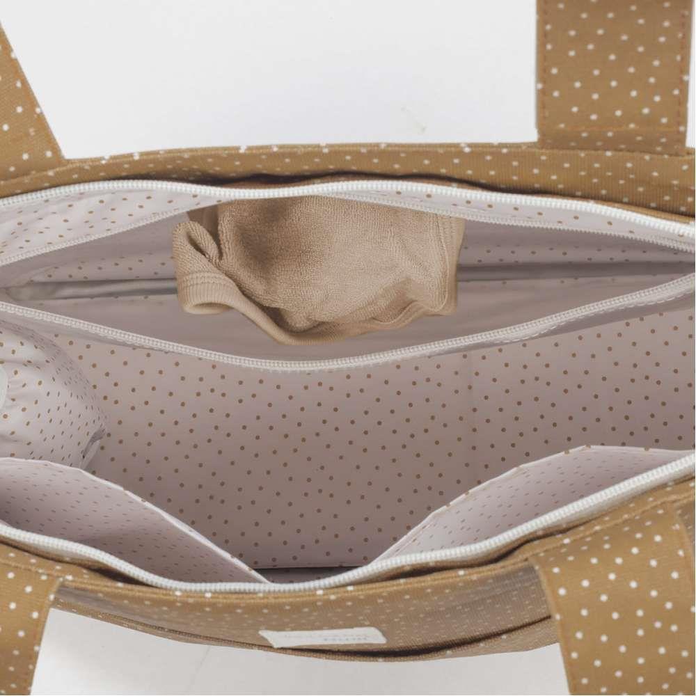 Saco com Muda Fraldas Walking Mum Polka Dot Poppy Cinnamon - Image 8