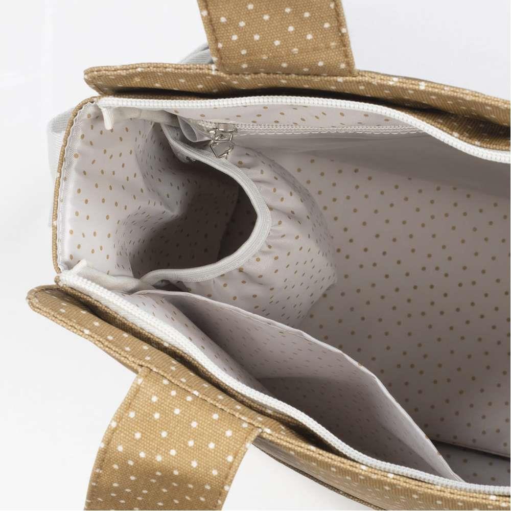 Saco com Muda Fraldas Walking Mum Polka Dot Poppy Cinnamon - Image 9