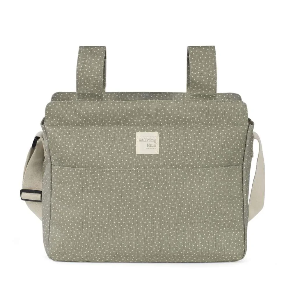 Saco com Muda Fraldas Walking Mum Polka Dot Poppy Moss - Image 2