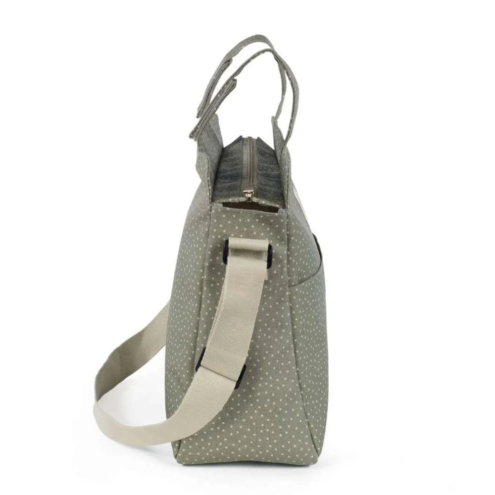 Saco com Muda Fraldas Walking Mum Polka Dot Poppy Moss - Image 4