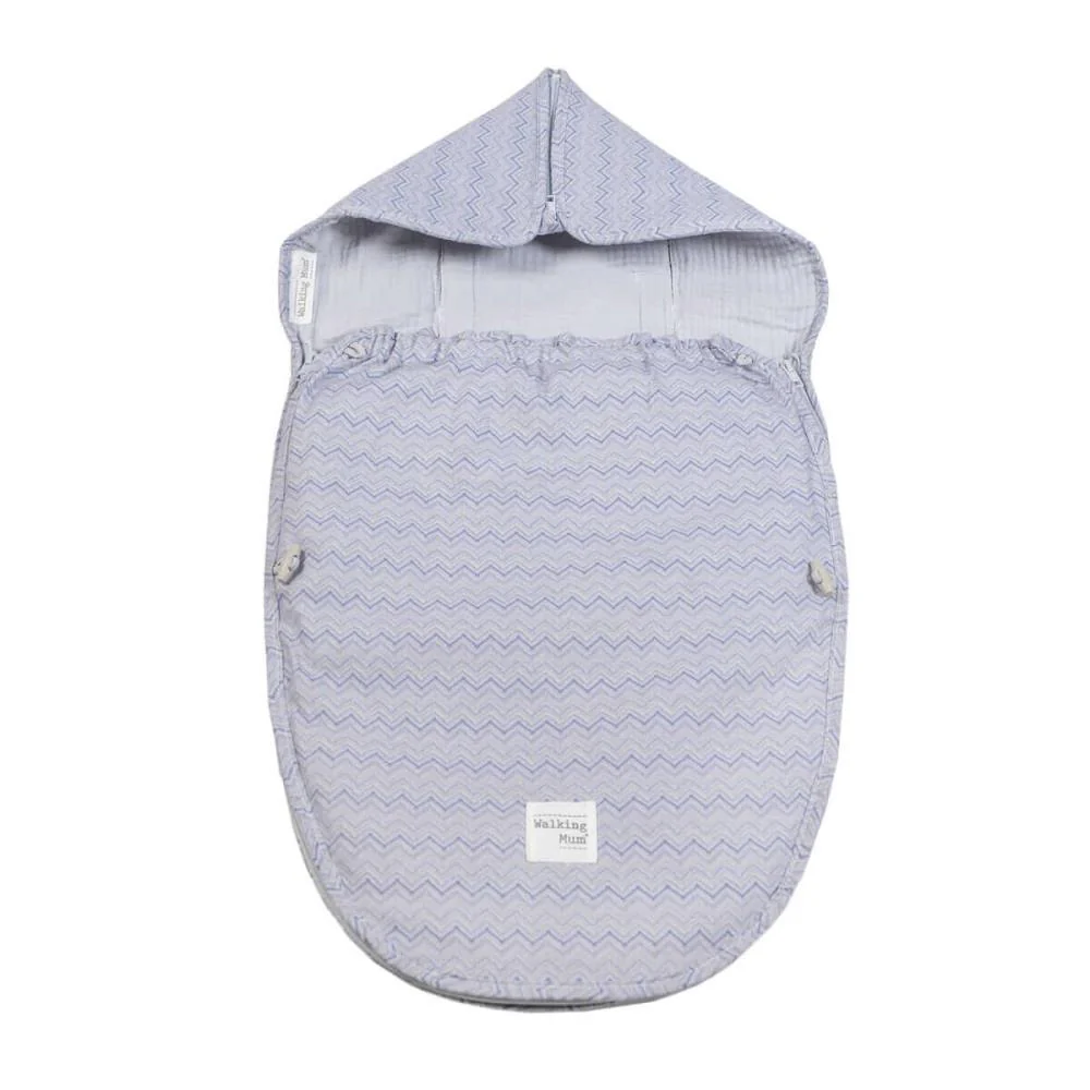Saco Térmico Respirável Walking Mum Zigzag para Cadeira Auto do Grupo 0 e Alcofa