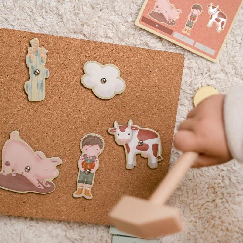 Set para Martelar Formas em Madeira Little Dutch Little Farm - Image 4