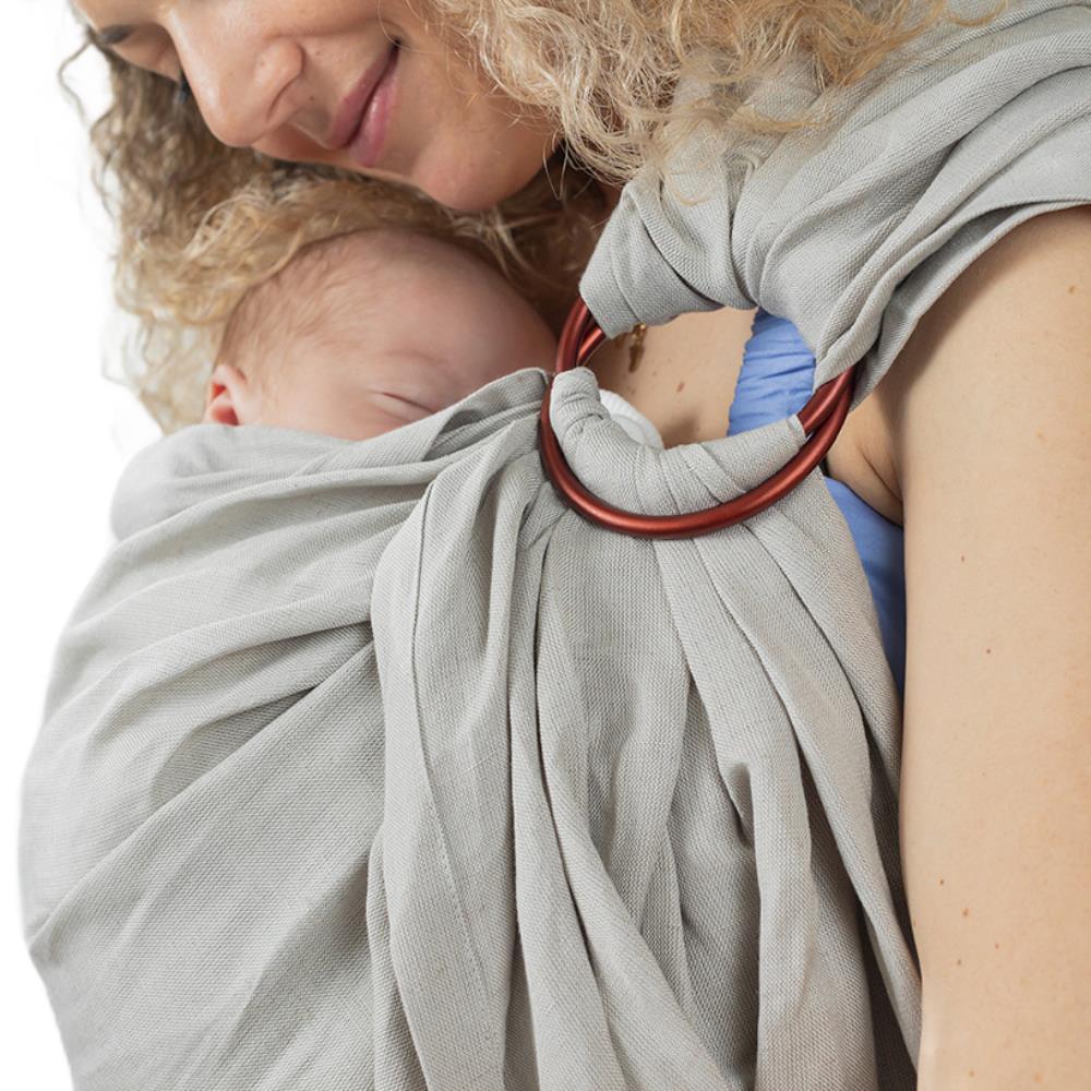 Sling de Argolas Isara Bamboo Linen Silver Grey - Image 5