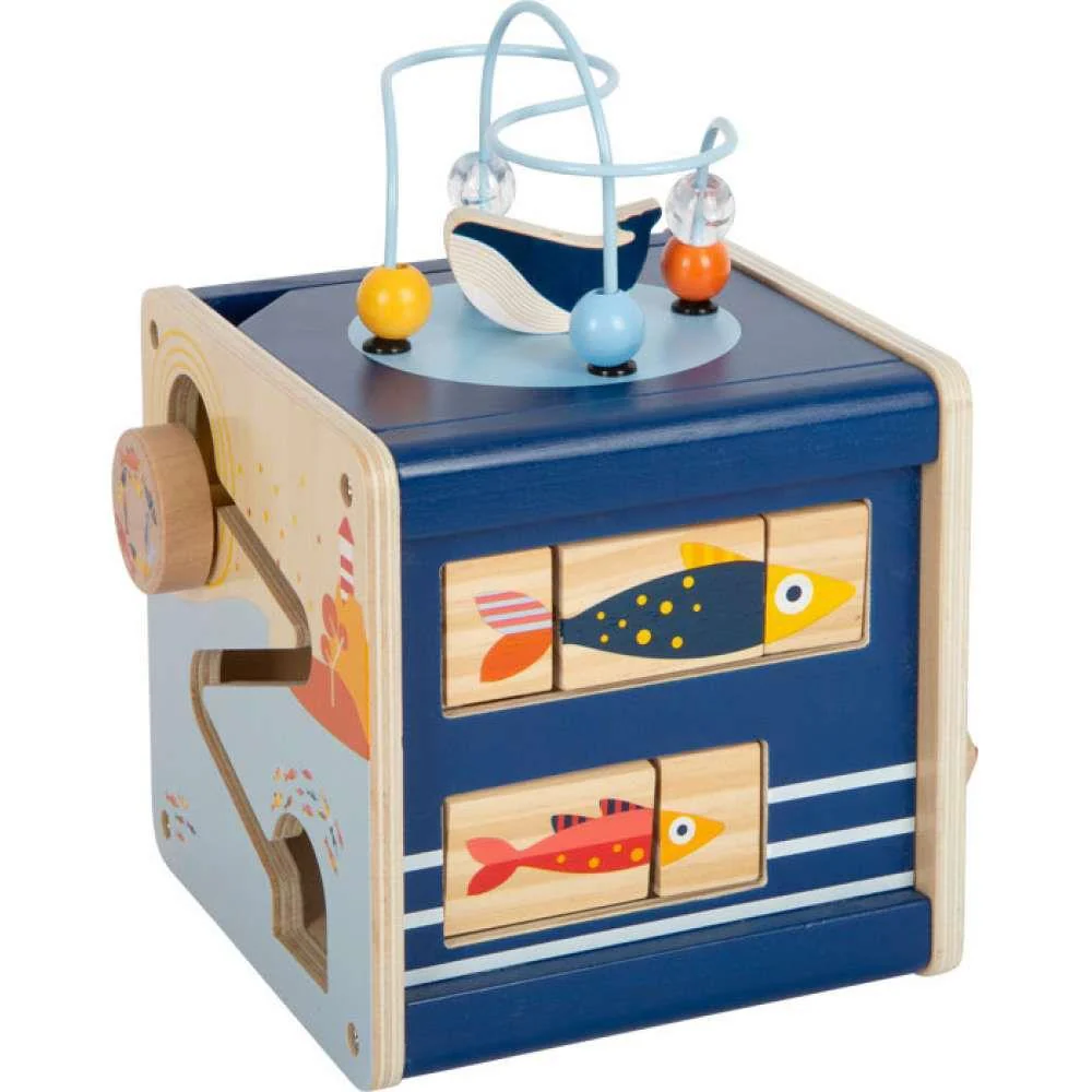 Cubo de Atividades Motor em Madeira Small Foot Big Ocean - Image 3