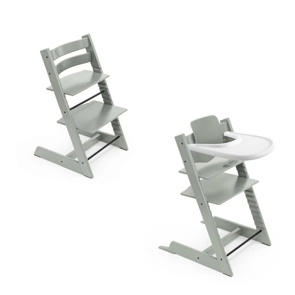 Stokke Bundle Cadeira da Papa TrippTrapp + Baby Set² Glacier Green + Tabuleiro White - Image 2