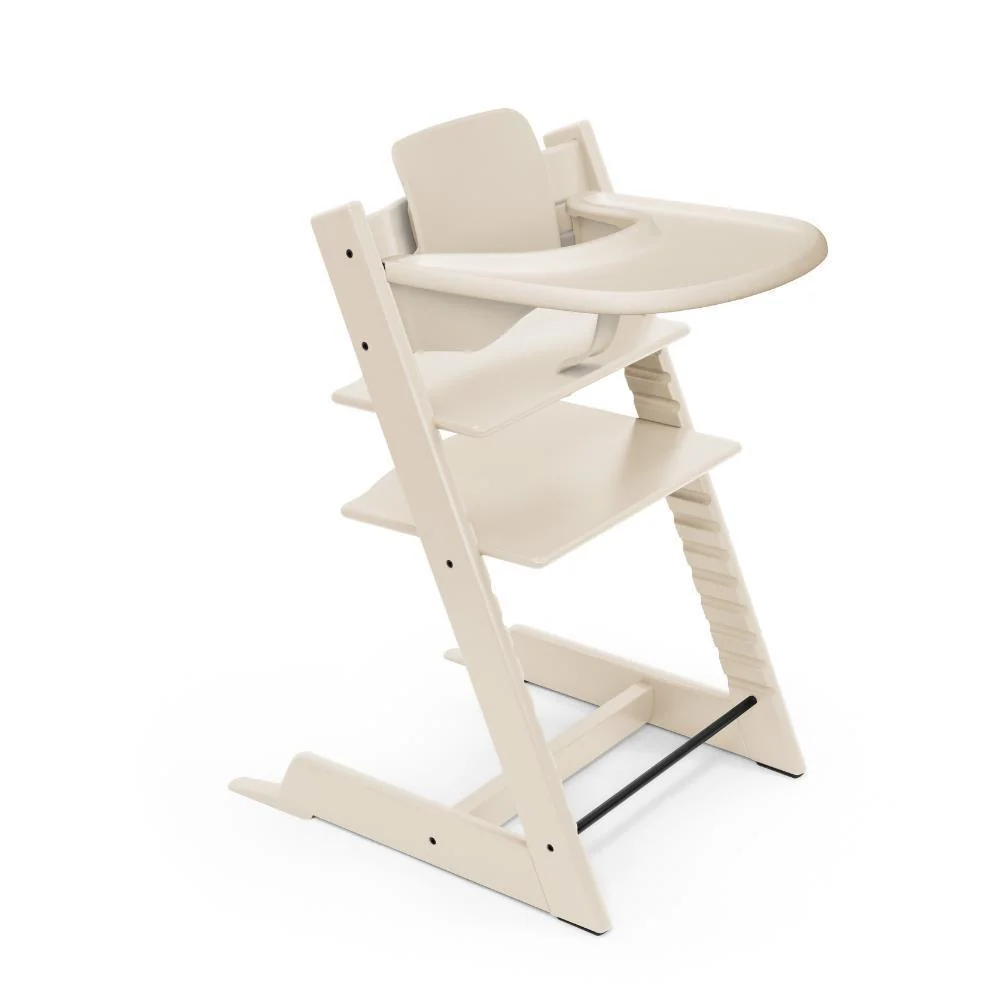 Stokke Bundle Cadeira da Papa TrippTrapp + Baby Set² + Tabuleiro Vanilla White - Image 7