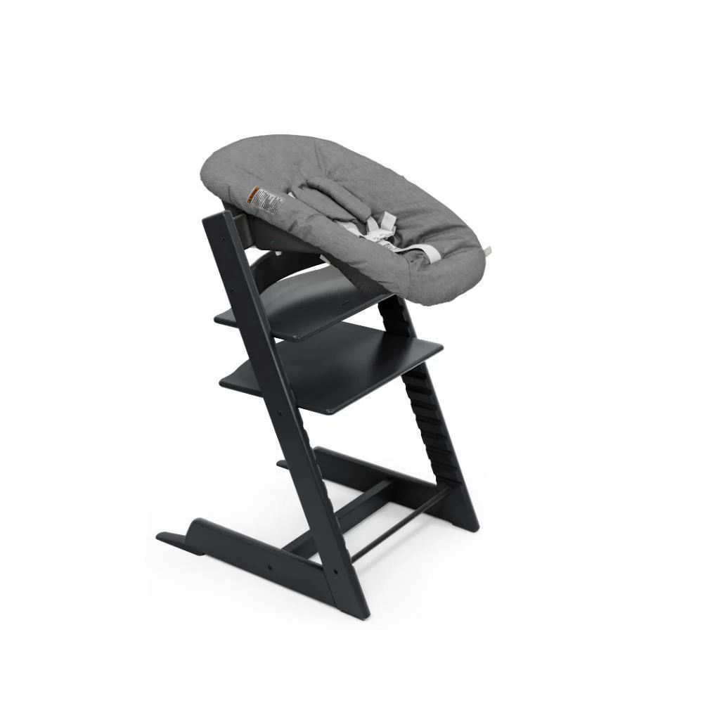 Stokke Bundle Tripp Trapp + Baby Set² Black + Newborn Set Anthracite - Image 5