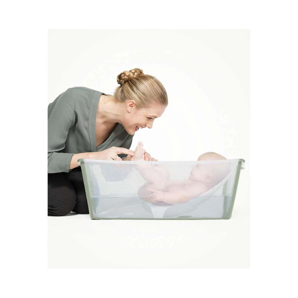 Pack Banheira Flexi Bath e Assento Transparent Green - Image 4